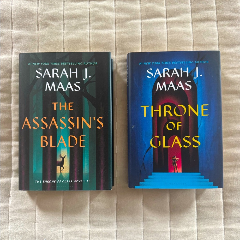 Sarah J. Maas Throne of Glass and The Assassin's Blade Hardcover Two Books